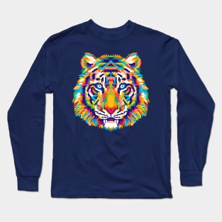 Tiger Pop Art Long Sleeve T-Shirt